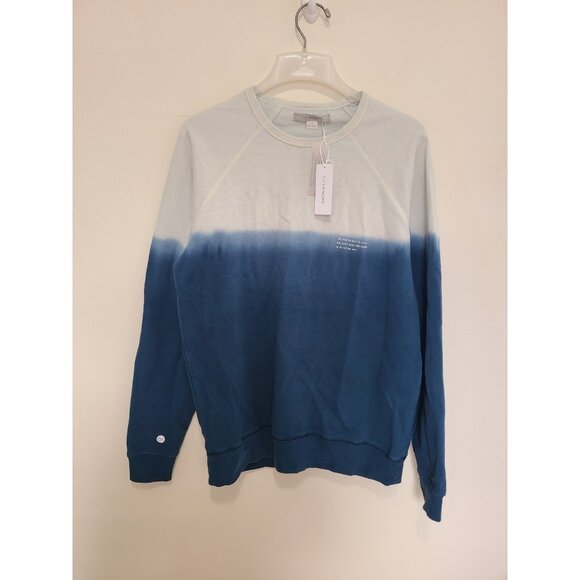 NWT Outerknown Men's Tie Dye Sweater Blue Cream  Rising Seas Size L - Picture 1 of 10